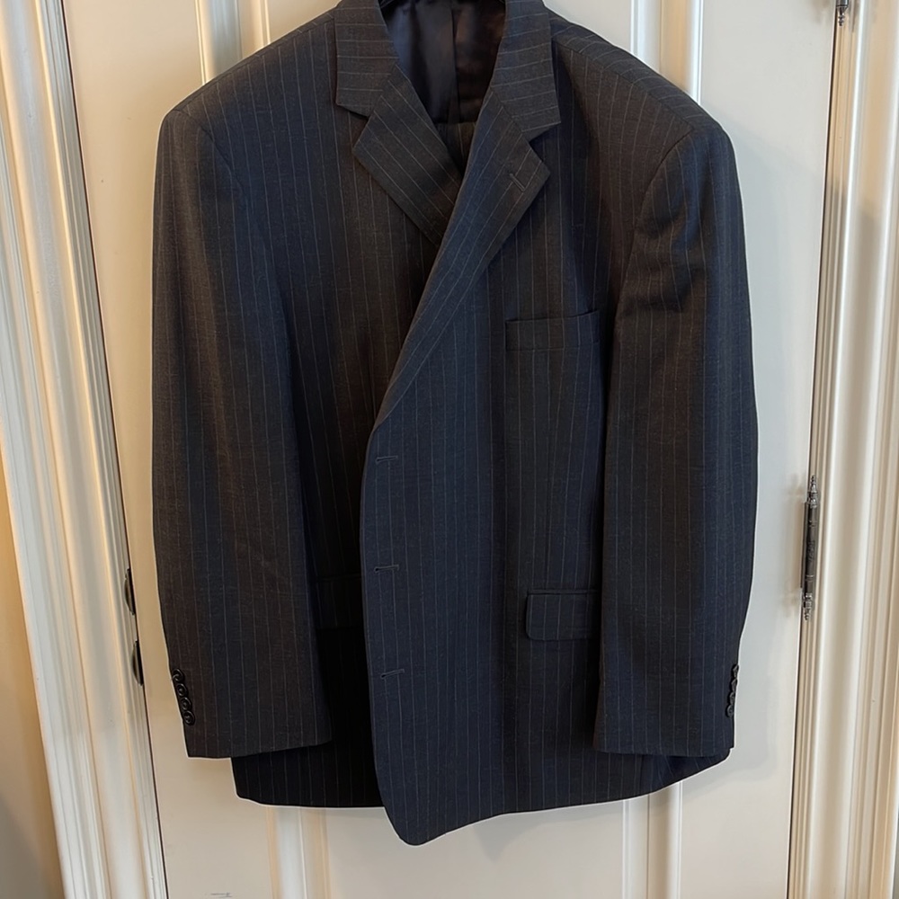 Stafford Men’s pinstripe 100% wool suit